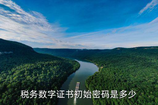 稅務數字證書初始密碼是多少