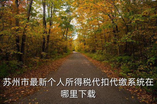 蘇州什么app可以查個稅，蘇州市最新個人所得稅代扣代繳系統在哪里下載