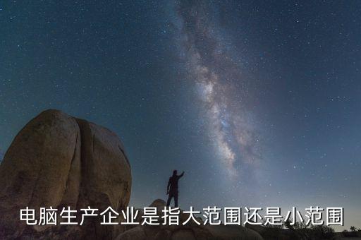 電腦生產企業是指大范圍還是小范圍
