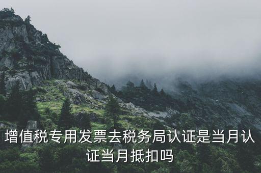 增值稅專用發票去稅務局認證是當月認證當月抵扣嗎