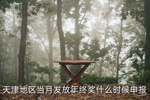 天津地區當月發放年終獎什么時候申報