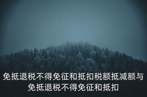 免抵退稅額抵減額是什么意思，當期免抵退稅不得免征和抵扣稅額的抵減額是什么意思