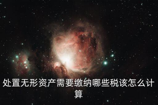 處置不動產交什么稅，處置無形資產需要繳納哪些稅該怎么計算