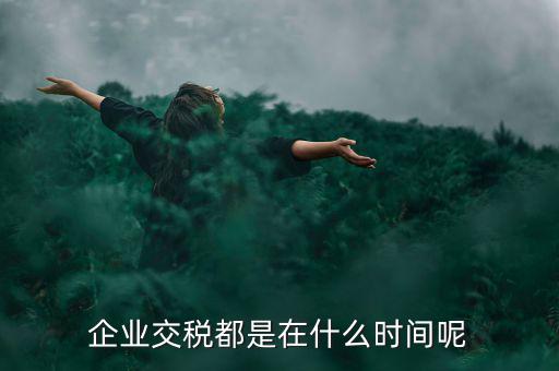 企業增值稅什么時候繳納，關于稅收的問題公司都是什么時候去交稅