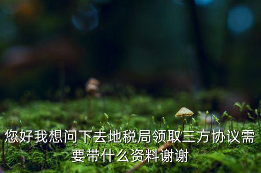 您好我想問下去地稅局領取三方協議需要帶什么資料謝謝