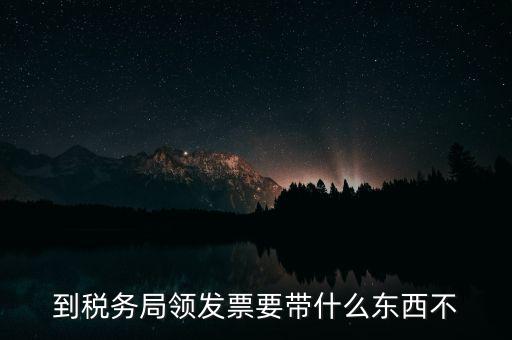 自助領發票需要什么資料，去稅務局領發票需要帶什么資料去