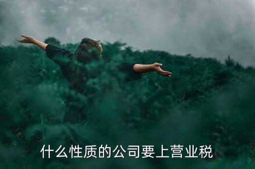 什么類型的企業(yè)需要交納營(yíng)業(yè)稅，什么樣的企業(yè)應(yīng)繳營(yíng)業(yè)稅
