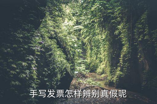 手寫發票怎樣辨別真假呢