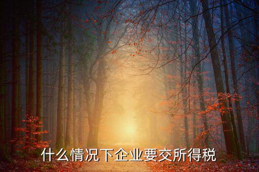 什么情況下預繳企業所得稅，什么情況下企業要交所得稅