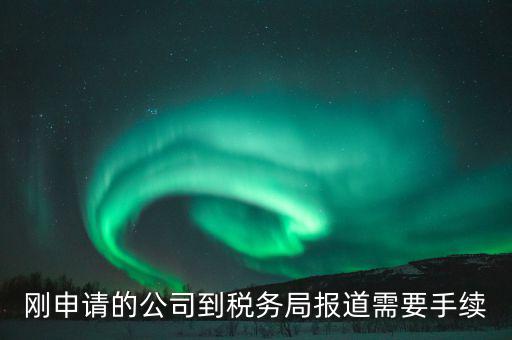 剛申請的公司到稅務局報道需要手續