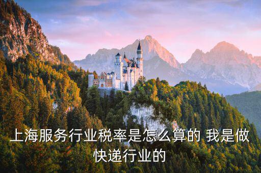 上海服務行業稅率是怎么算的 我是做快遞行業的
