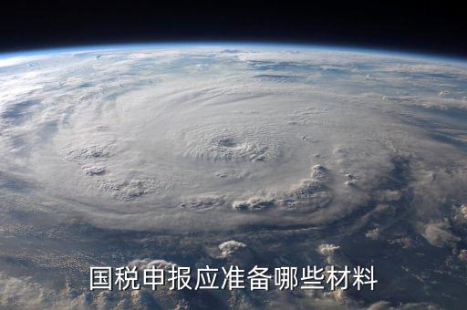 國稅報稅帶什么，國稅申報應準備哪些材料