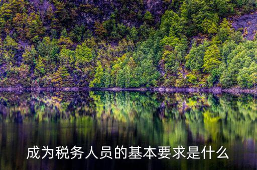成為稅務人員的基本要求是什么