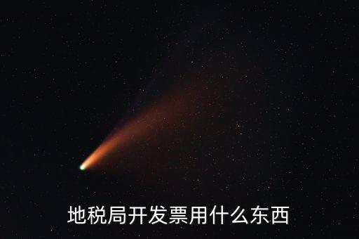 地稅局開發票用什么東西
