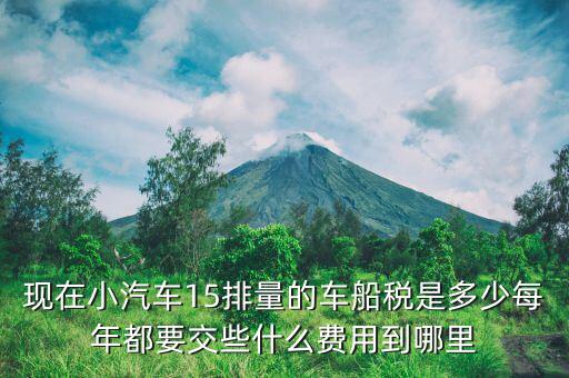 汽車稅需要什么手續費，汽車購置稅的收費標準是什么