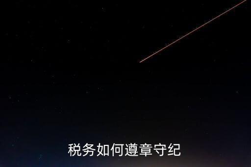 稅務守紀律是什么意思，呵呵 什么叫做守紀律