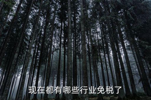 做什么企業能免稅收，現在都有哪些行業免稅了