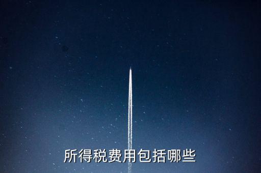 所得稅費用包括哪些