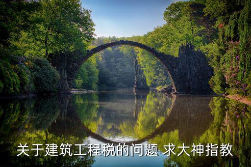 關于建筑工程稅的問題 求大神指教