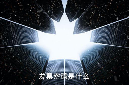 發票密碼是什么