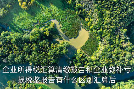 企業所得稅匯算清繳報告和企業彌補虧損稅鑒報告有什么區別匯算后