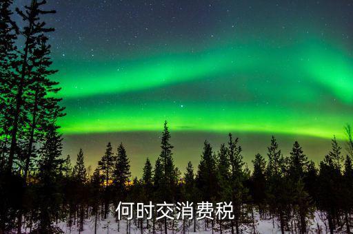 什么時候用消費稅，稅務知識收到預付款后何時繳納消費稅