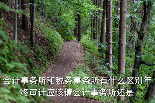 會計事務所和稅務事務所有什么區別年終審計應該請會計事務所還是