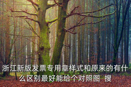 浙江新版發票專用章樣式和原來的有什么區別最好能給個對照圖  搜