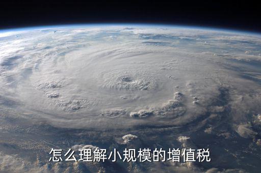 怎么理解小規模的增值稅