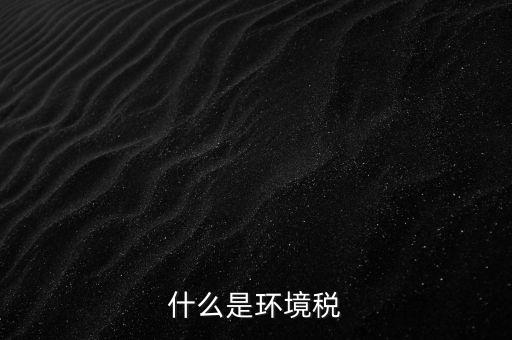 什么是環境稅