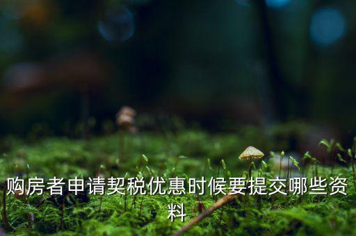 辦理契稅優(yōu)惠需要什么資料，如何辦理首套房契稅減免需要什么材料