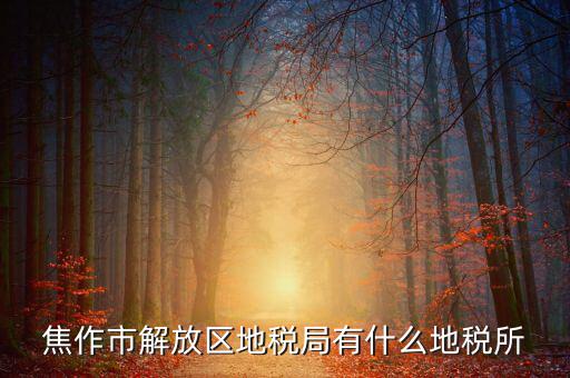 焦作市解放區地稅局有什么地稅所