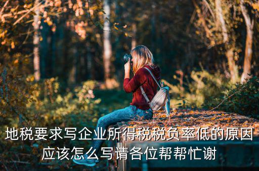 地稅的風險評定低是什么意思，地稅要求寫企業所得稅稅負率低的原因應該怎么寫請各位幫幫忙謝