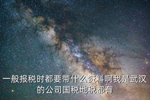 武漢國稅年報是什么，武漢市地稅國稅報稅截至日期分別是什么時候