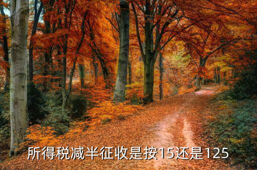 企業所得稅減半征稅是什么減半，技術轉讓收入減半征收企業所得稅 減的是收入還是稅率
