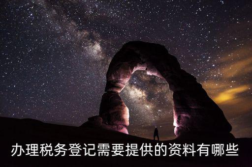 辦理稅務登記需要提供的資料有哪些
