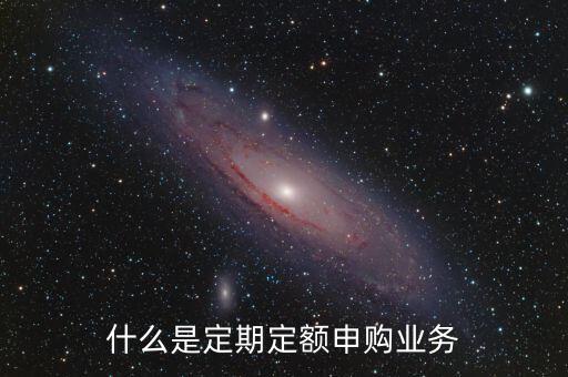 什么是定期定額申購業務