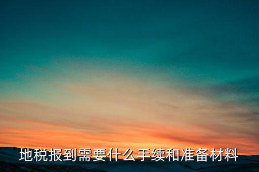 廣西地稅報到需帶什么資料，請問到地稅局報到需要帶哪些東西要辦理哪些相關手續啊