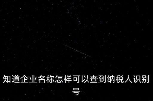 如何查詢一個公司的納稅人識別號，知道納稅人識別號怎么查單位