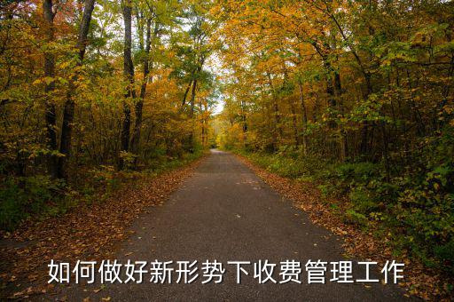 如何搞好征費管理工作，如何做好新形勢下收費管理工作