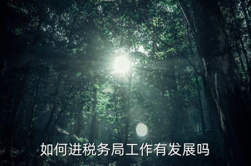如何進稅務局工作有發展嗎