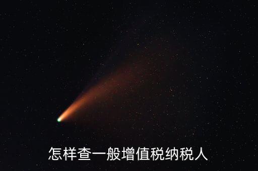如何查詢一般納稅人，如何查詢是否是一般納稅人公司