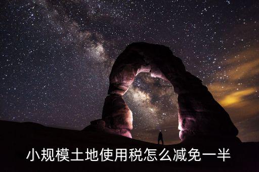 城鎮土地使用稅如何減免，小規模土地使用稅怎么減免一半
