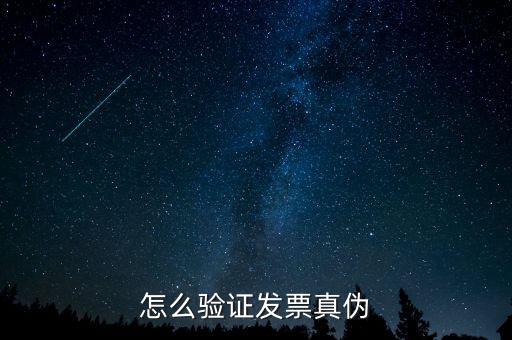 怎么驗證發票真偽