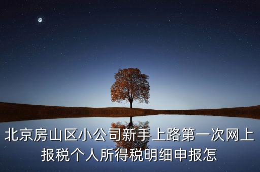 北京市房山區如何繳納個稅，北京購房個稅怎么收的都是20么什么時候開始實施的