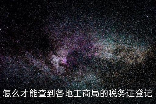 電子稅務登記如何查詢，稅務登記號查詢