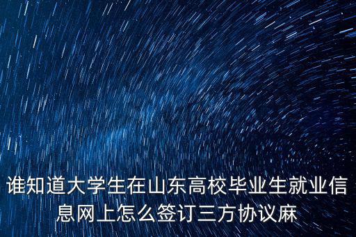 如何網(wǎng)上簽三方協(xié)議，網(wǎng)上簽三方協(xié)議的問題