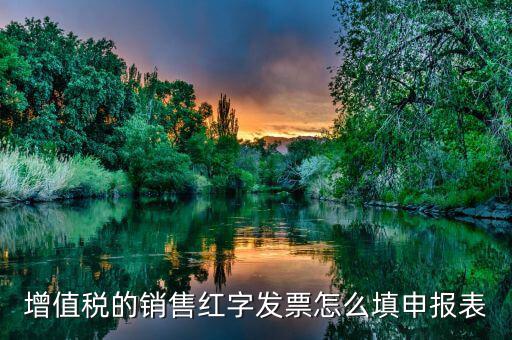 增值稅的銷售紅字發票怎么填申報表