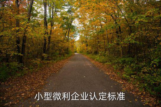 小型微利企業認定標準