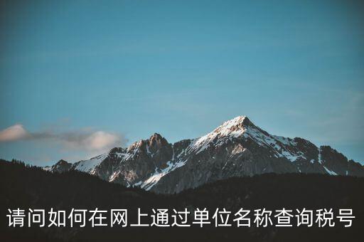 稅號如何查詢網站，怎么在網上查企業稅號